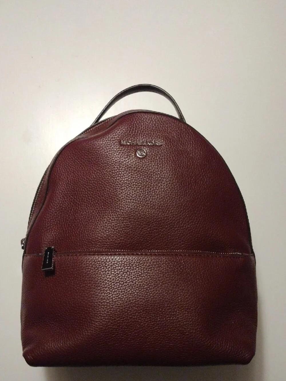 Michael Kors Womens Dark Burgundy Leather Mini Backpack. Pre-owned